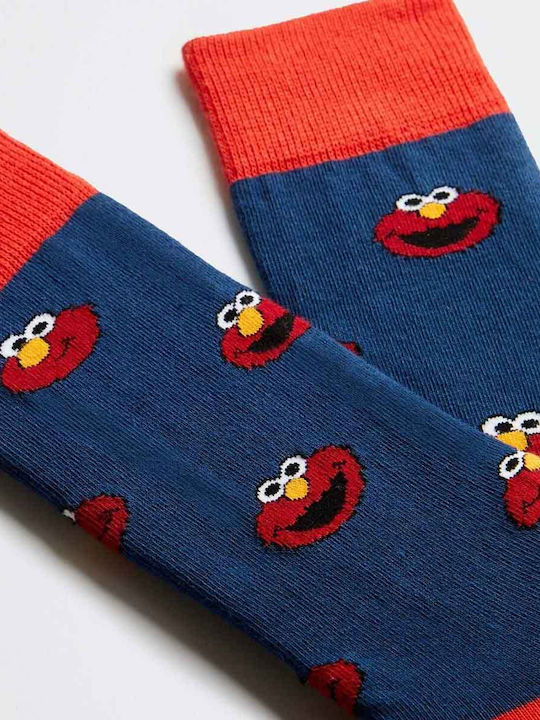 Besocks Organic Cotton Κάλτσες Sesame Street Elmo 8436564806444-bl