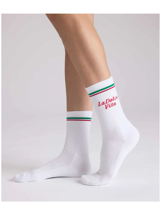 Club Club Socken Weiß/Rot/Grün Club Club Socken Weiß/Rot/Grün