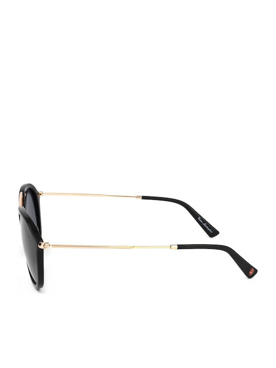 Tonino Lamborghini Unisex Γυαλιά Ηλίου με Μαύρο Σκελετό και Μαύρο Φακό