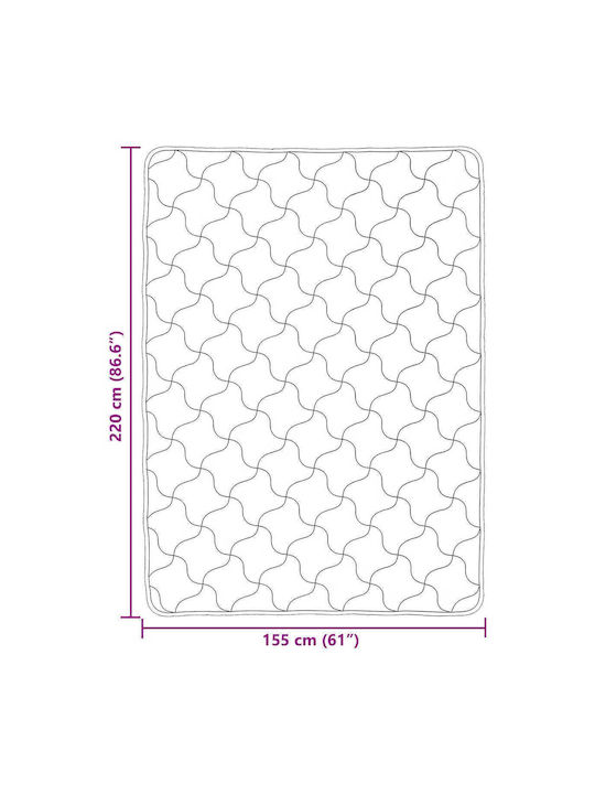 vidaXL Husă Pentru Pilotă Simplă 155x220 Roz