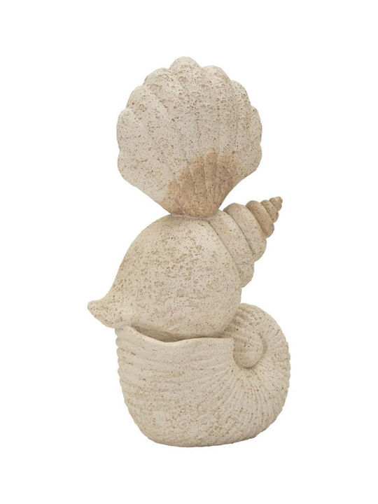 Coajă De Melc Poliesterică Culoare Ecru 17.2 X 30.2 X 10 Cm