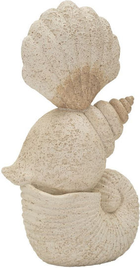 Polyester Seashell Ecru Color 17.2 X 30.2 X 10 Cm