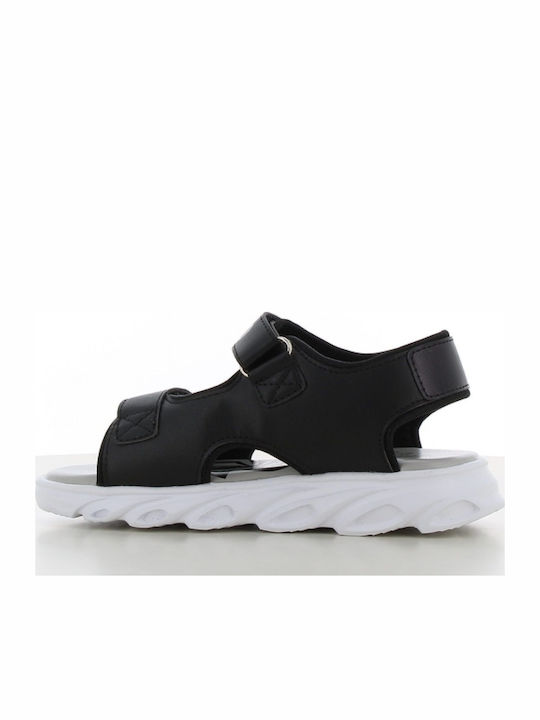 Kindersandalen mit Bügel- und Schleifenverschluss Schwarz