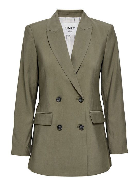 Only Langes Damen Blazer Stone Grau