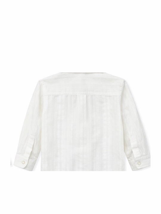 Kids Shirt Long Sleeve White