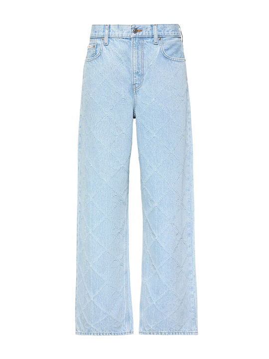 Low Rise Women's Jean Pants in Baggy Leg Style