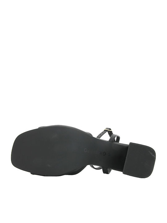 Leather Black Sandals