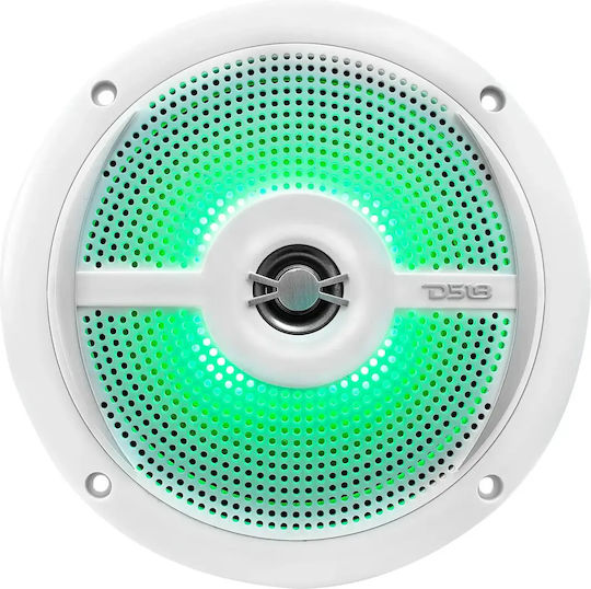 Marine-Lautsprecher Set Slim Line Led Rgb Ds18 Wasserdicht 6 Zoll mit 25W RMS