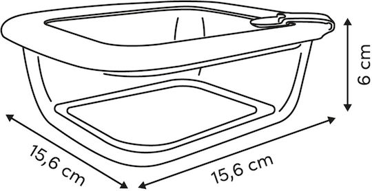 5Five F-v Sileat Δοχείο Φαγητού Γυάλινο Διάφανο 800ml