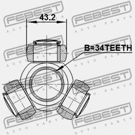 Audi Getriebewellen Kreuzstück Für A3 S3 Sportb Lim Qu 2004-2013 Rdw