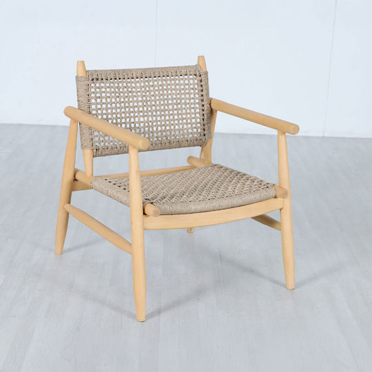 Πολυθρόνα 73.5x67x80cm Καφέ