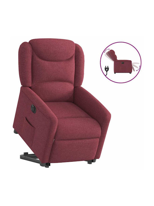 Fotoliu Relax cu Puf Burgundia 78x95x100cm
