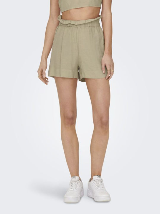 Women's Linen Shorts Green