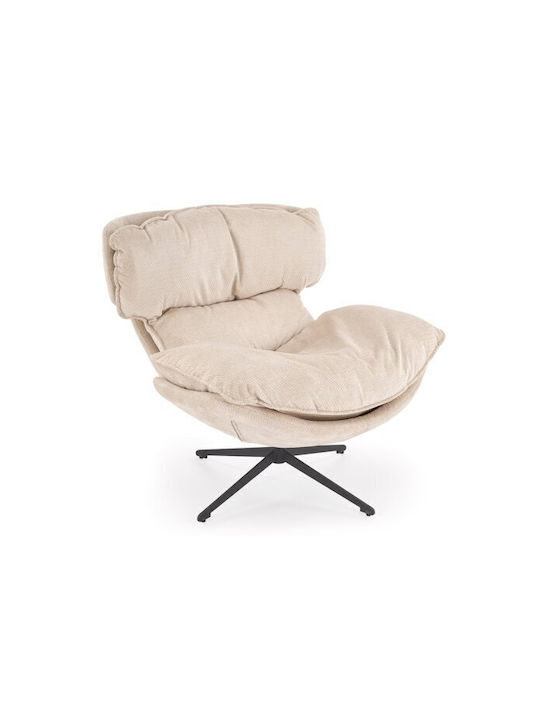 Houston 2107 Swivel Armchair Light Brown 100x90x90cm