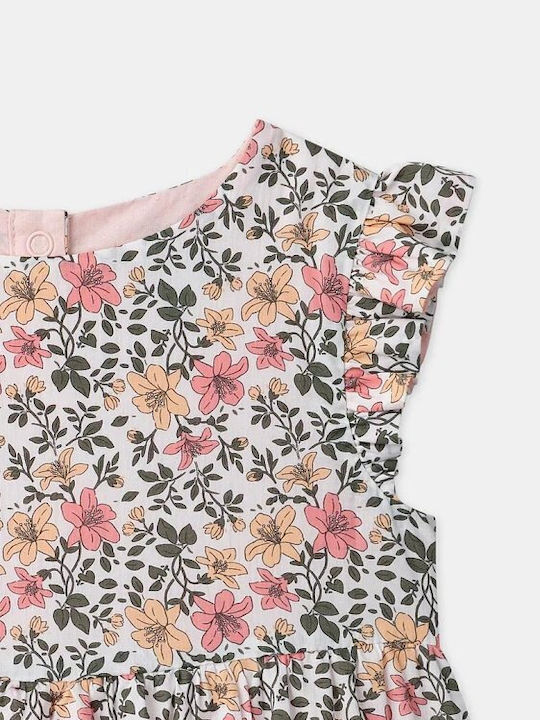 Girls Dress Floral White