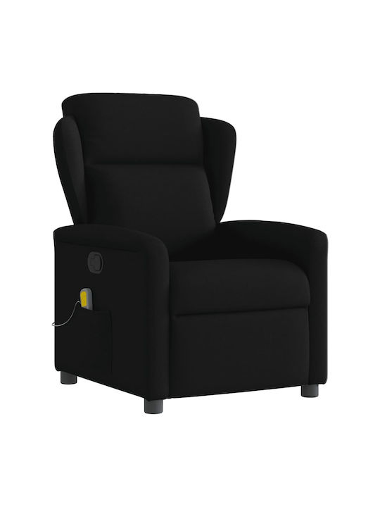 Relaxsessel Friseurwaschbecken mit Fußhocker Black 78x95x100cm