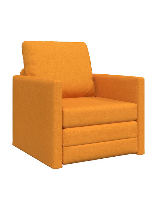 Armchair Bed Dark Yellow 74x77x81cm