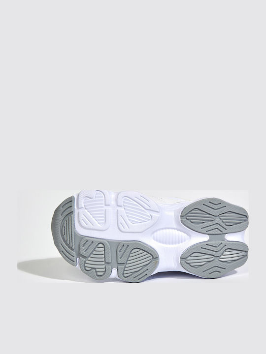 Kids Sneakers with Hoop & Loop Closure White