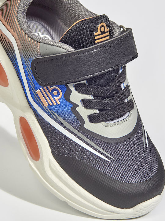 Kids Sneakers with Hoop & Loop Closure Black