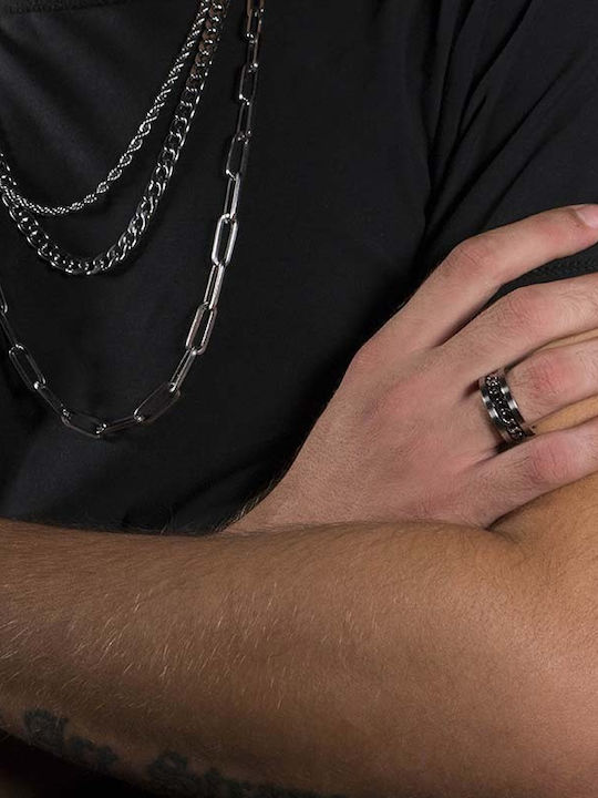 Theodora's Jewellery Inel Pentru Bărbați Verigheta Din Oțel Theodora's Jewellery Inel Pentru Bărbați Verigheta Din Oțel