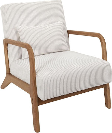 Πολυθρόνα 64.5x83.5x75cm Μπεζ Πολυθρόνα 64.5x83.5x75cm Μπεζ