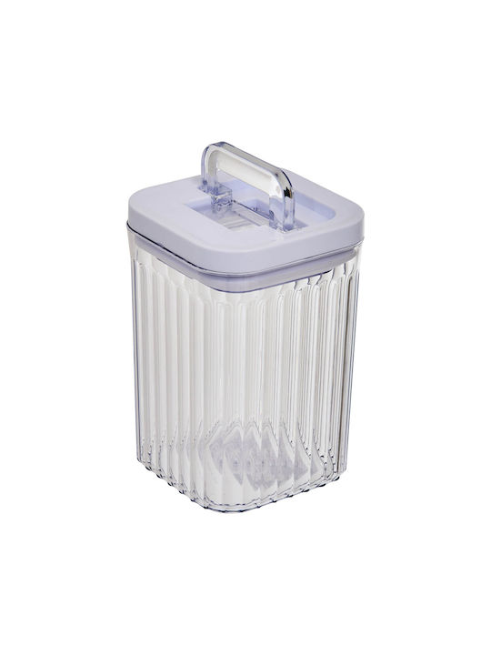 5Five F-five General Use Jar with Airtight Lid Plastic Transparent 900ml 1Piece