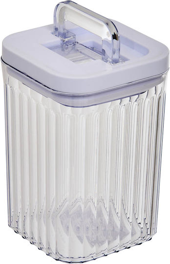 5Five 5Five General Use Food Jar with Airtight Lid Plastic Transparent 900ml