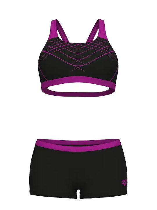Set Bikini Black, Very Fuchsia
