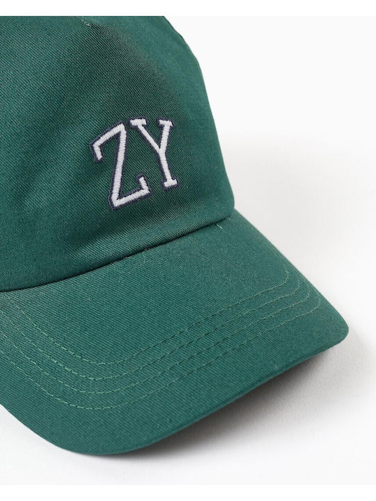 Zippy Kids' Hat Jockey Fabric Green