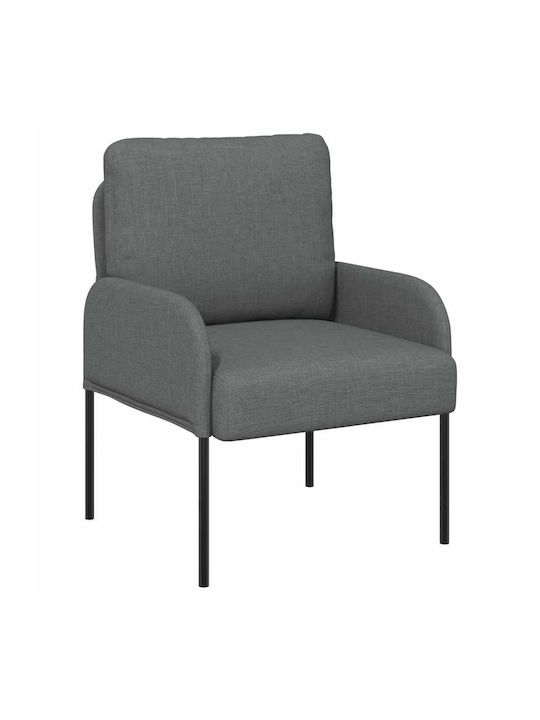 Armchair Dark Grey 60x56x80cm