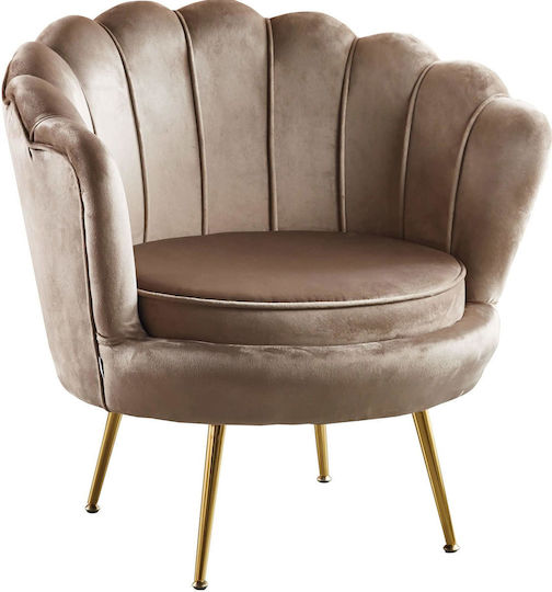 Πολυθρόνα Moli 83x76.5x78cm Μπεζ Πολυθρόνα Moli 83x76.5x78cm Μπεζ