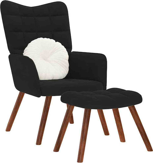 Μπερζέρα με Υποπόδιο 61.5x69x95.5cm
