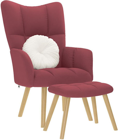 Μπερζέρα με Υποπόδιο 61.5x69x95.5cm Μπερζέρα με Υποπόδιο 61.5x69x95.5cm