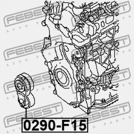 Nissan Juke F15 2010.06 JP 11955-1KC0A Febest Tensioner Car Engine Belt