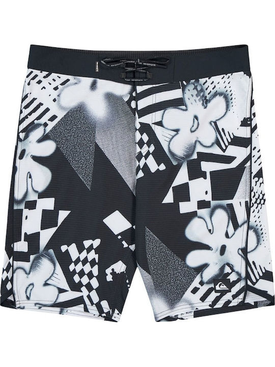 Men's Swimwear Bermuda Black/White with Patterns