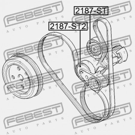 Τροχαλία Τεντωτήρα Ford Focus Cb4 2008-2011 Eu 1374427