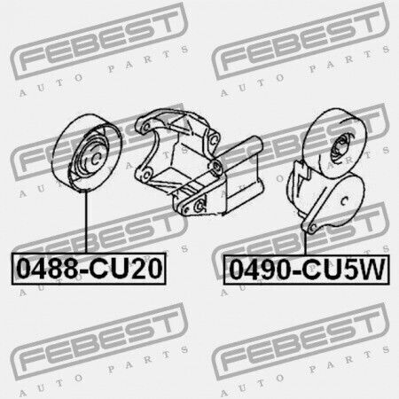 Febest Motorriemen Mitsubishi Lancer Lancer Cedia Cs Ct 2000.03-2009.08 Jpn Md374877