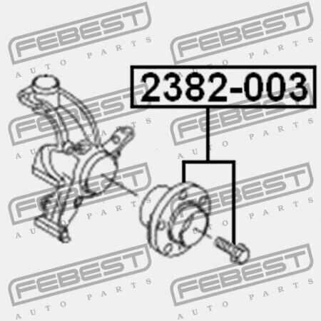 Audi A3 S3 Sportb Lim Qu 2004-2013 Rdw Предна Главина 1k0498621