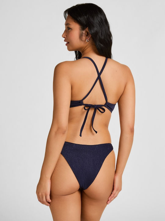 Top De Bikini Cu Burete Albastru