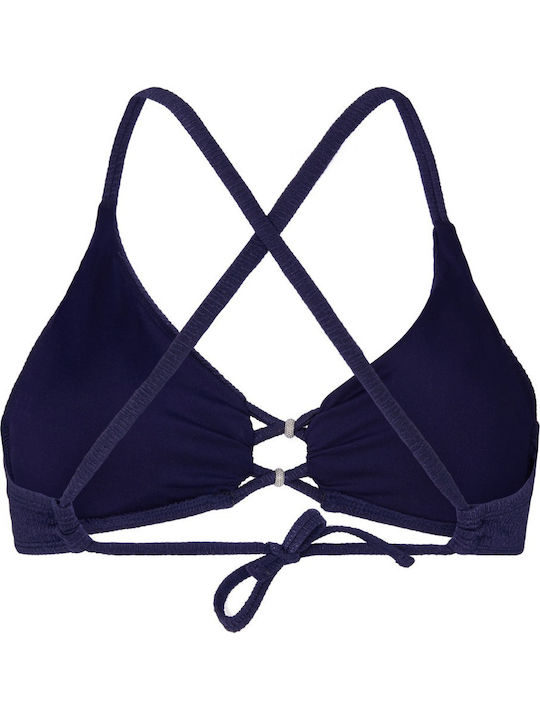 Top De Bikini Cu Burete Albastru