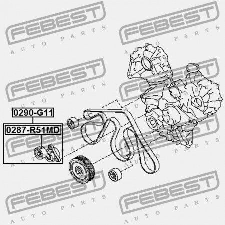 Τεντωτήρας Ιμάντα Nissan Tiida Jpn Μάρκα C11 2005.08-2012.06 Gl 11955-ed30a