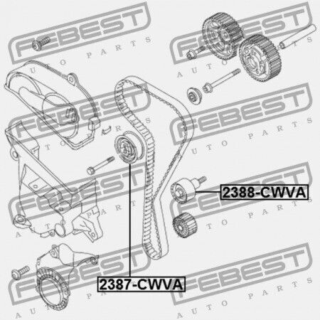 Бъркалка На Автомобилен Ремък За Двигател Audi Q3 2012 Mex 04e109244b
