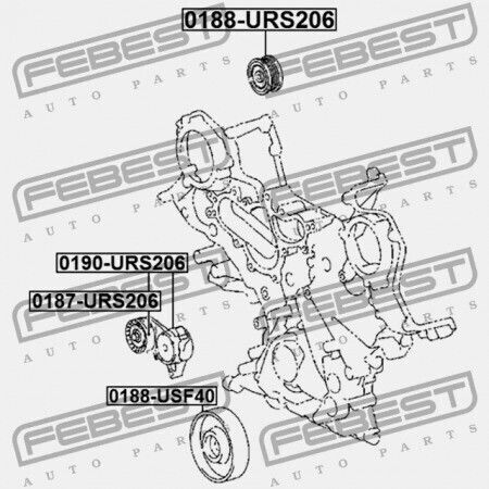 Toyota Celica ZZT23 1999.08-2005.07 Autotriebwerk Riemen Tensioner Riemenscheibe Eu 16620-0W130