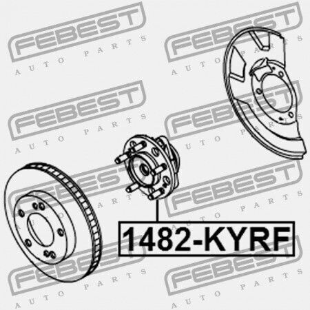 Ssang Yong Rexton Μπροστινή Πλήμνη 2001-2013 4142009401
