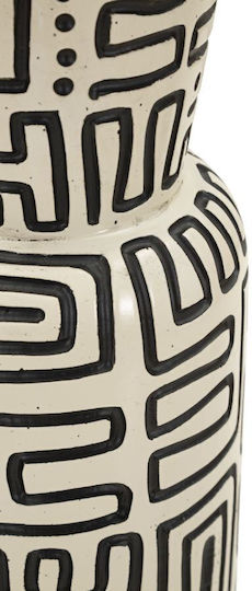 Mauro F Decorative Floor Vase Polyresin Beige