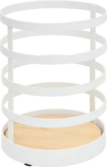5Five Metal Kitchen Organizer Rack in White Color 5Five Metal Kitchen Organizer Rack in White Color