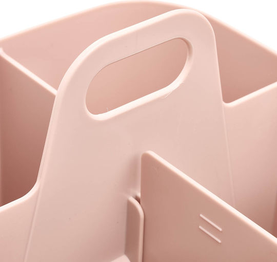 5Five Plastic Pink Cutlery Drainer 16.5x16.5x15cm