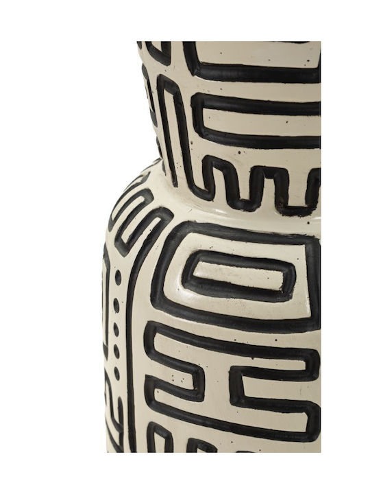 Mauro F Decorative Floor Vase Polyresin Beige H86cm