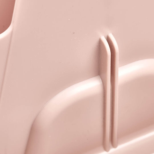 5Five Plastic Pink Cutlery Drainer 16.5x16.5x15cm