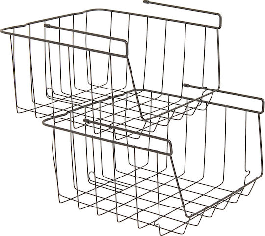 5Five Pendant Metal Shelf 30x32x18.6cm Black